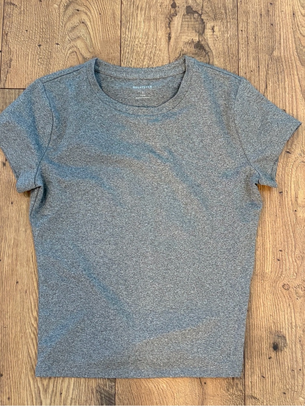 Hollister Heather Gray Short Sleeve Crew Tee